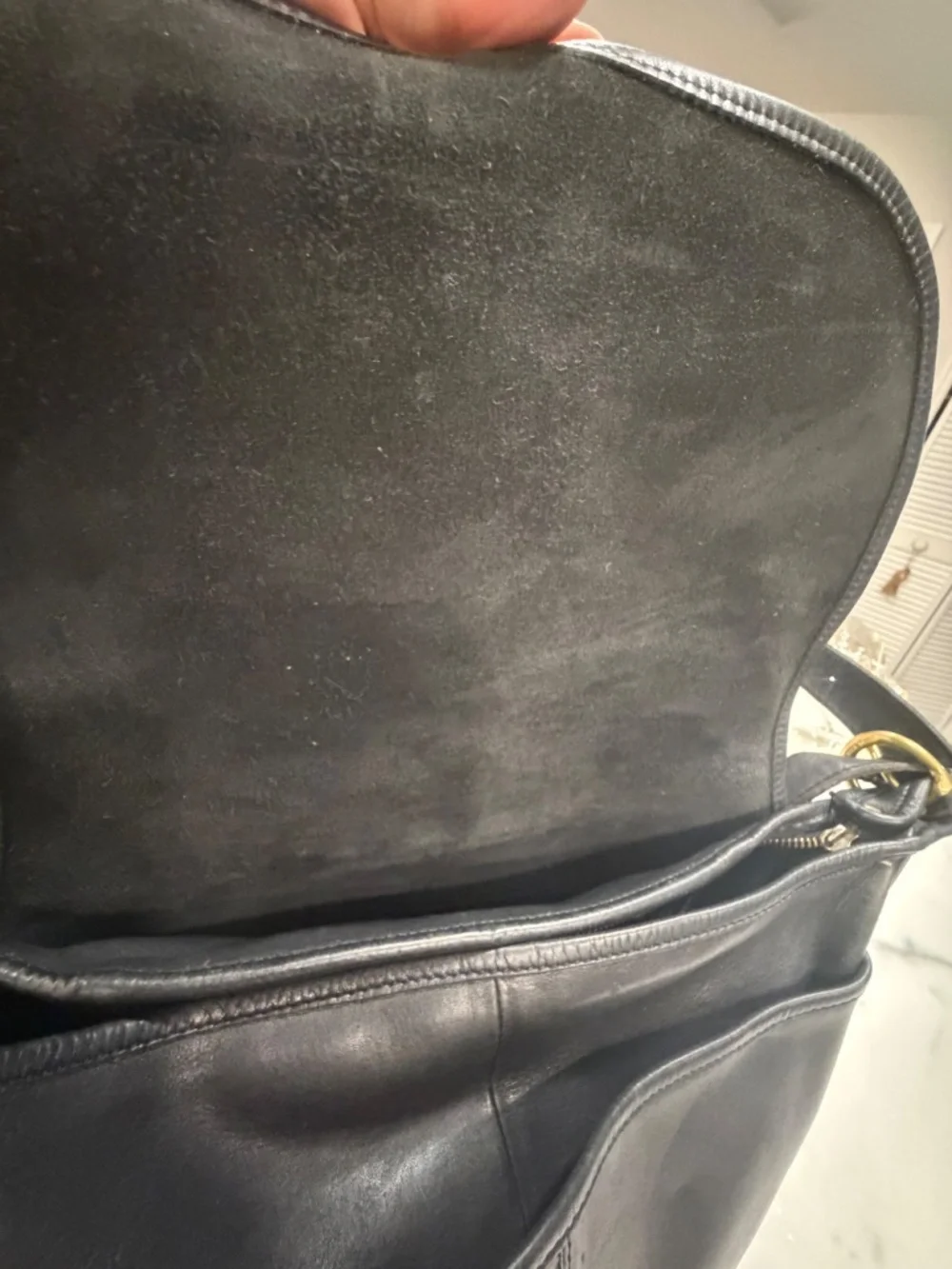Black Coach Handbag ~ vintage